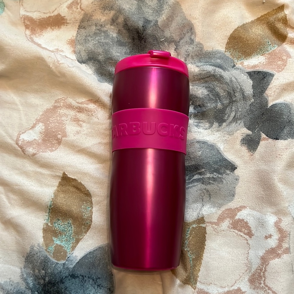 12 oz Starbucks Travel Mug Pink